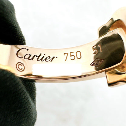 Cartier 2c Boucluse Diamond Pink Gold Ring 51