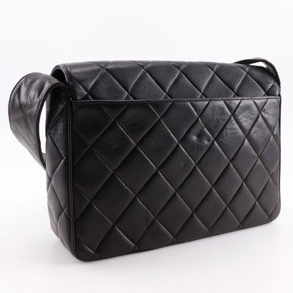 Chanel Cocomark Matelasse Vintage Lambskin Black Women's Shoulder Bag