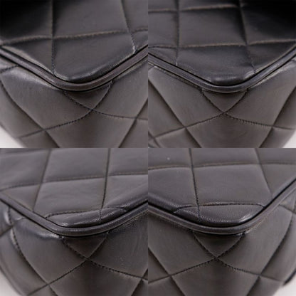 Chanel Cocomark Matelasse Vintage Lambskin Black Women's Shoulder Bag