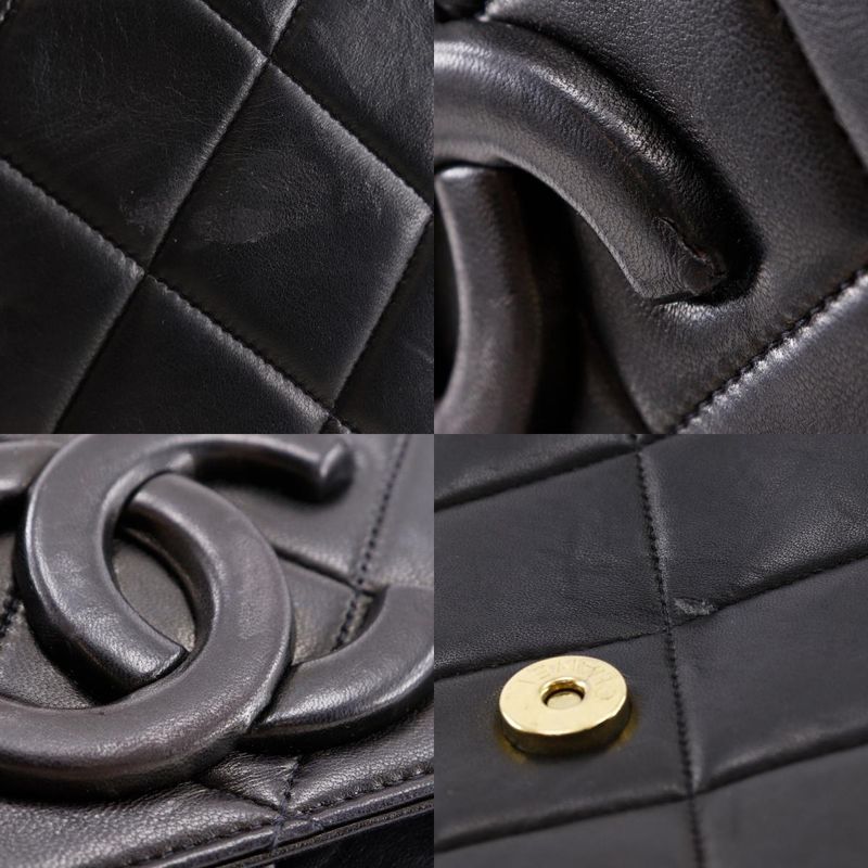 Chanel Cocomark Matelasse Vintage Lambskin Black Women's Shoulder Bag
