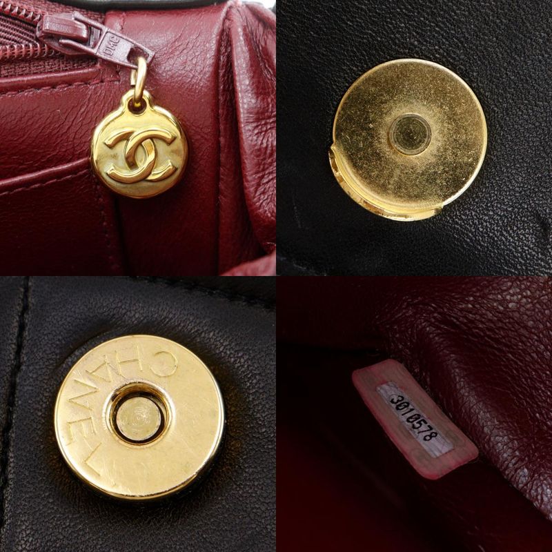 Chanel Cocomark Matelasse Vintage Lambskin Black Women's Shoulder Bag