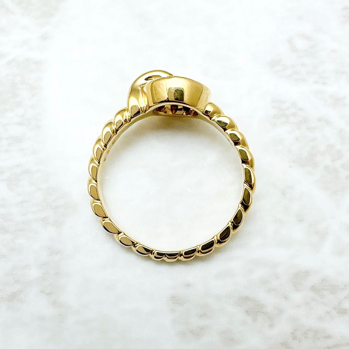 Christian Dior Diamond Yellow Gold Ring 48 Approx 8 U