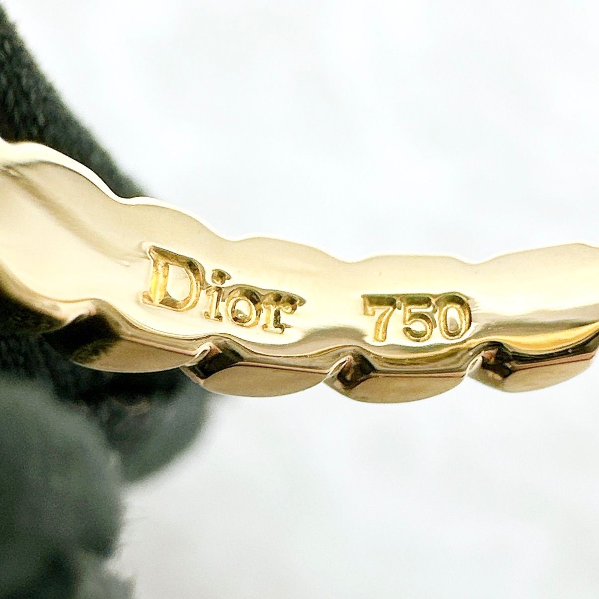 Christian Dior Diamond Yellow Gold Ring 48 Approx 8 U