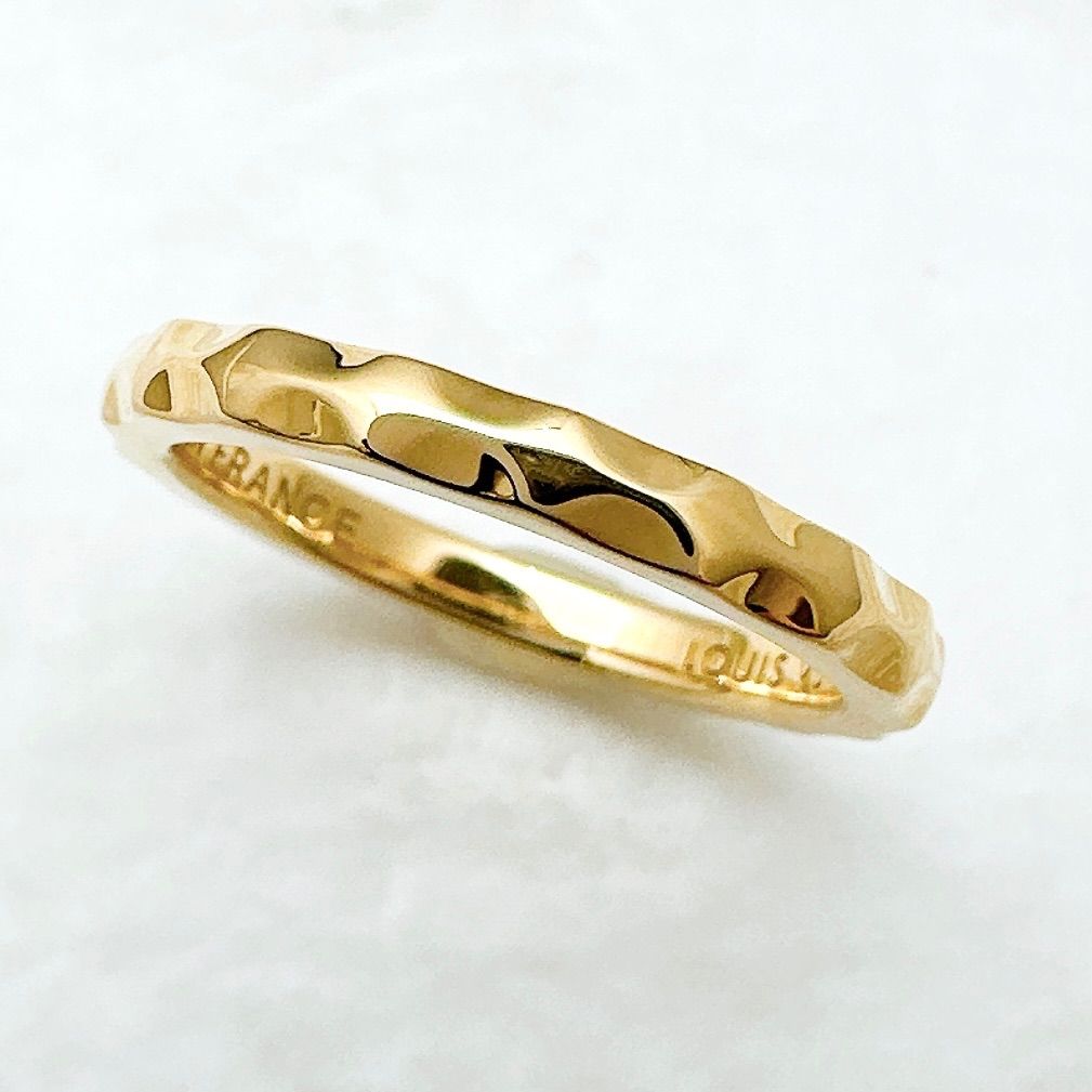 Louis Vuitton Monogram Infini Yellow Gold Ring 49 Approx