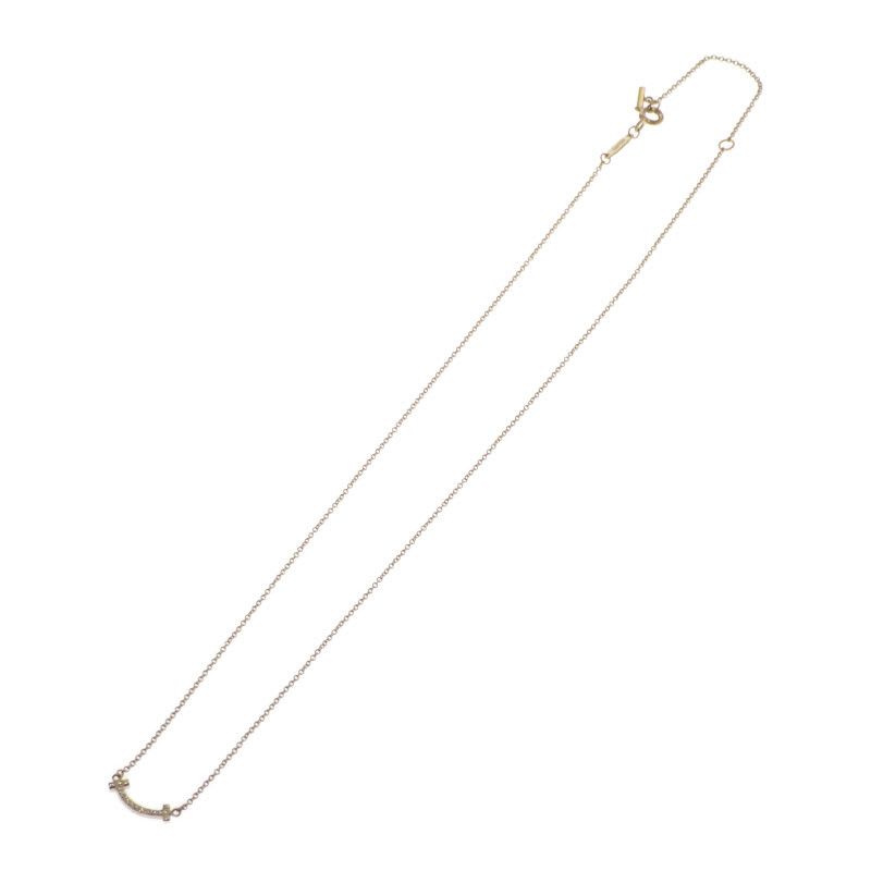 Tiffany & Co Smile Pendant Mini Necklace 18K Yellow