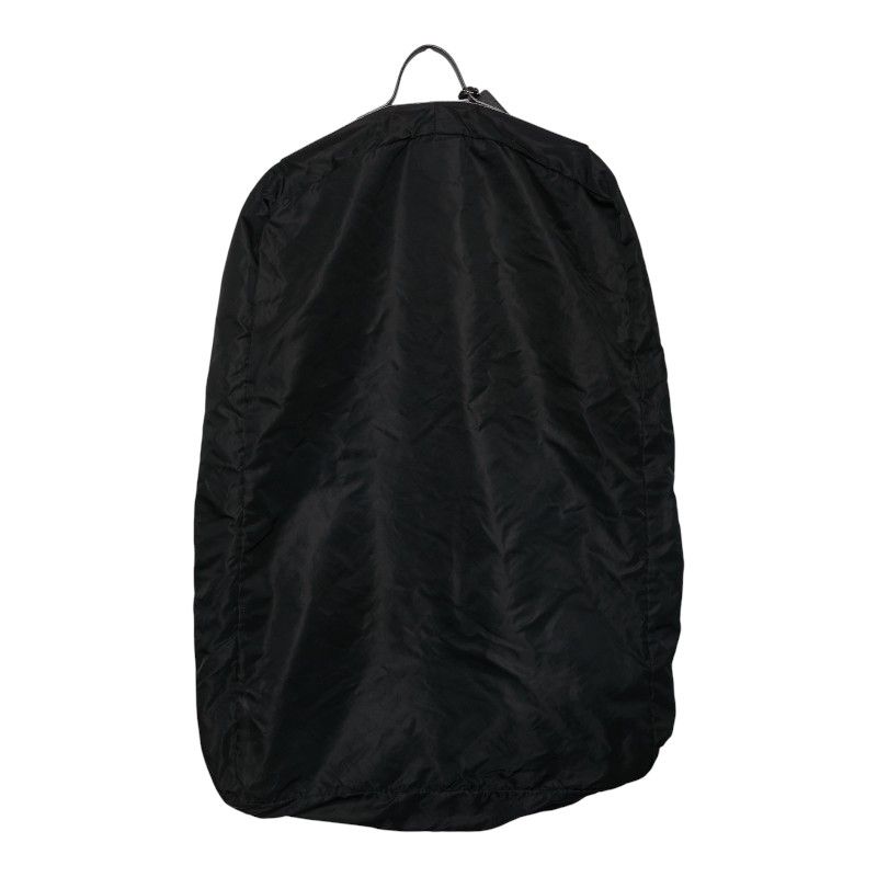 Prada Triangle Logo Plate Garment Case Garment Cover Black Nylon Women's Prada