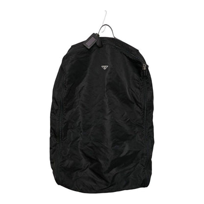 Prada Triangle Logo Plate Garment Case Garment Cover Black Nylon Women's Prada