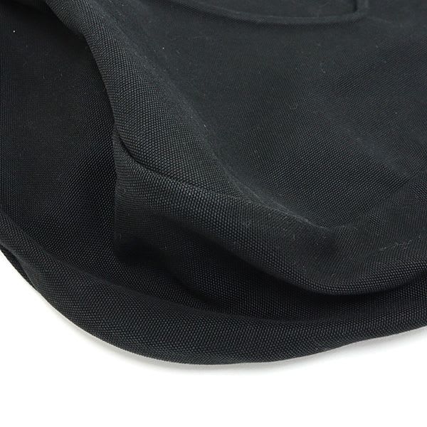 Prada Canvas Hobo Bag Shoulder Black 2 Vy005 Embossed Logo