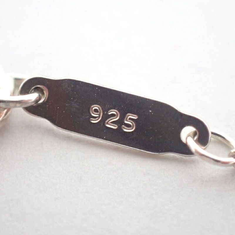 Tiffany & Co 925 Notes Round Pendant Necklace j109-9