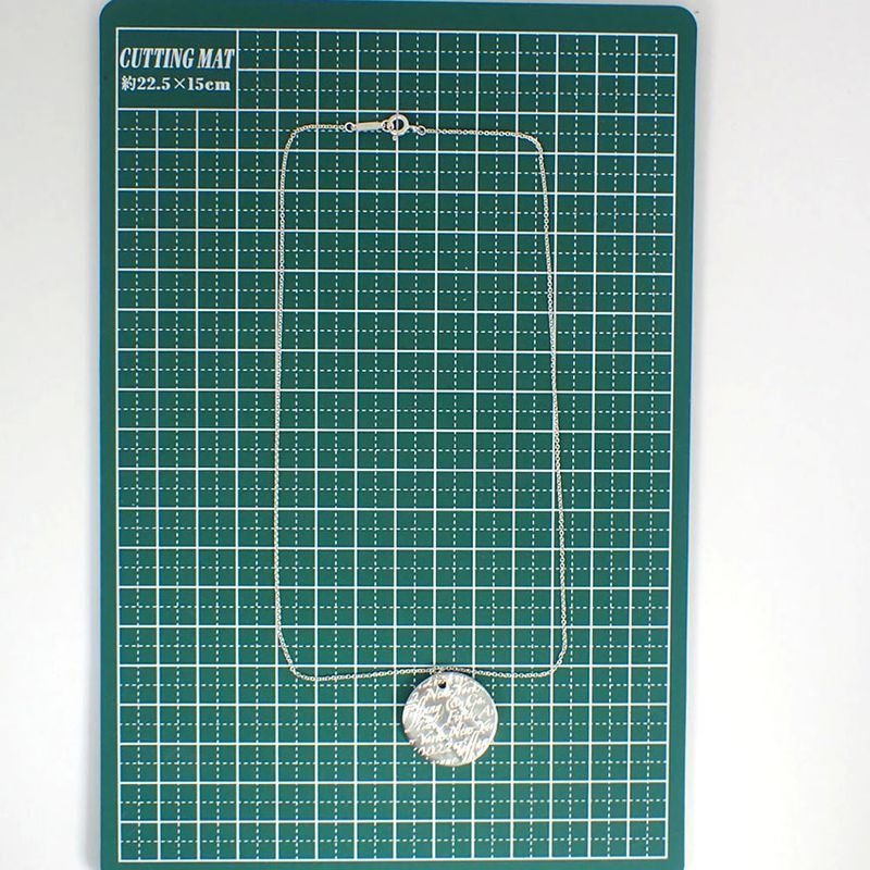 Tiffany & Co 925 Notes Round Pendant Necklace j109-9