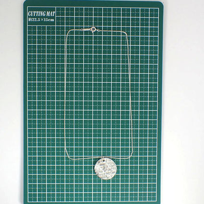 Tiffany & Co 925 Notes Round Pendant Necklace j109-9
