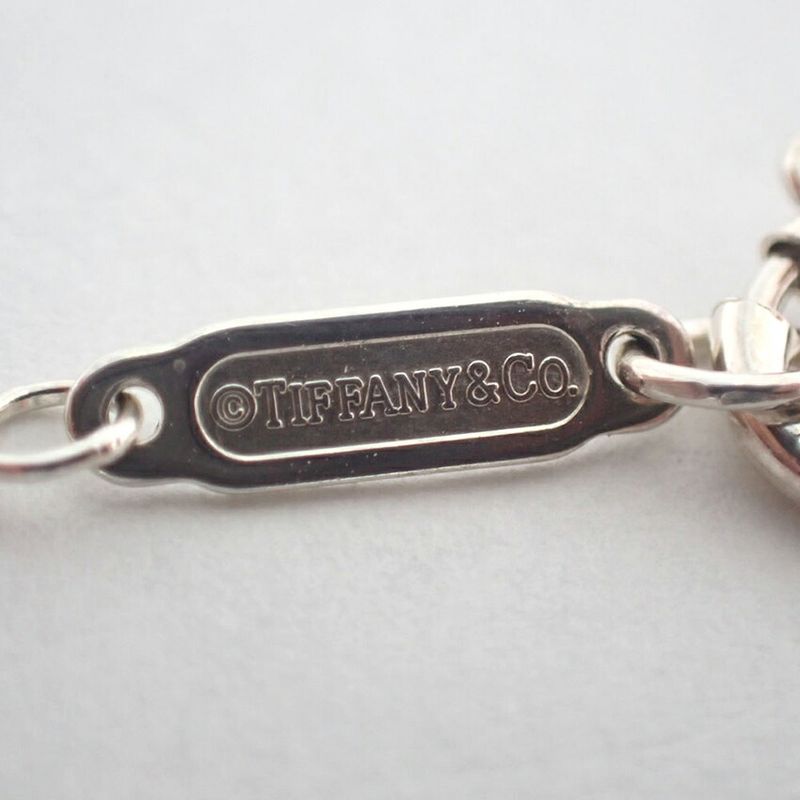 Tiffany & Co 925 Notes Round Pendant Necklace j109-9