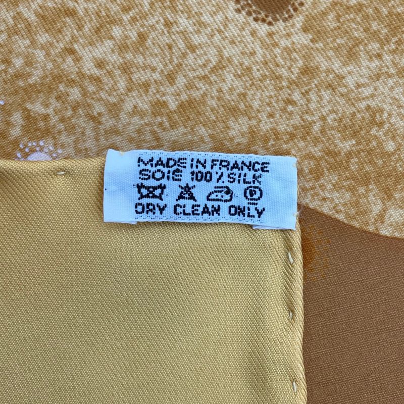 Hermes Scarf Silk Carre 90 Lavoie Lactee Milky Way Yellow