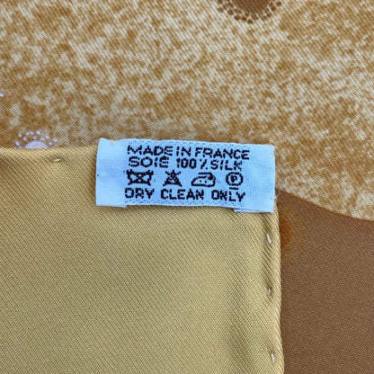 Hermes Scarf Silk Carre 90 Lavoie Lactee Milky Way Yellow