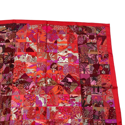 Hermes Scarf Carre 90 Silk Tout En Quilt Red