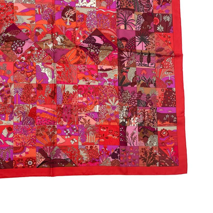 Hermes Scarf Carre 90 Silk Tout En Quilt Red