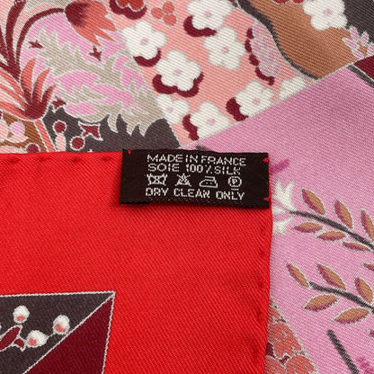 Hermes Scarf Carre 90 Silk Tout En Quilt Red