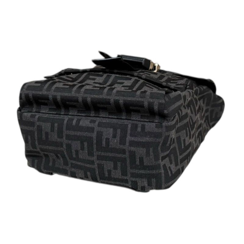 Fendiness Small Backpack Zucca Body Bag Fabric 7vz067 Black Men's Fendi Used