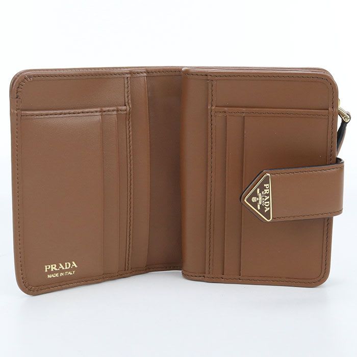 Prada City Calf Tab Wallet 1 Ml018 2 CNP F0046 Bifold Leather