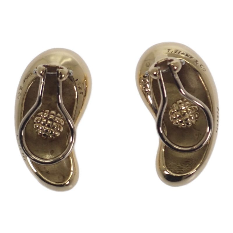 Tiffany & Co Bean Earrings Vintage 18K Yellow Gold