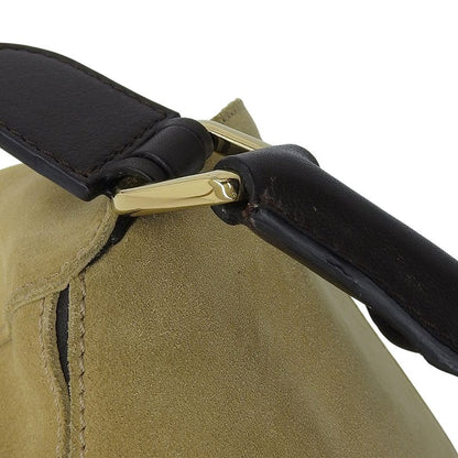Loewe Puzzle Shoulder Suede Beige Bag