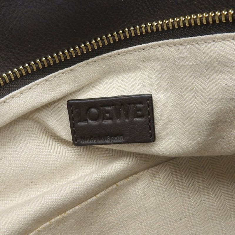 Loewe Puzzle Shoulder Suede Beige Bag