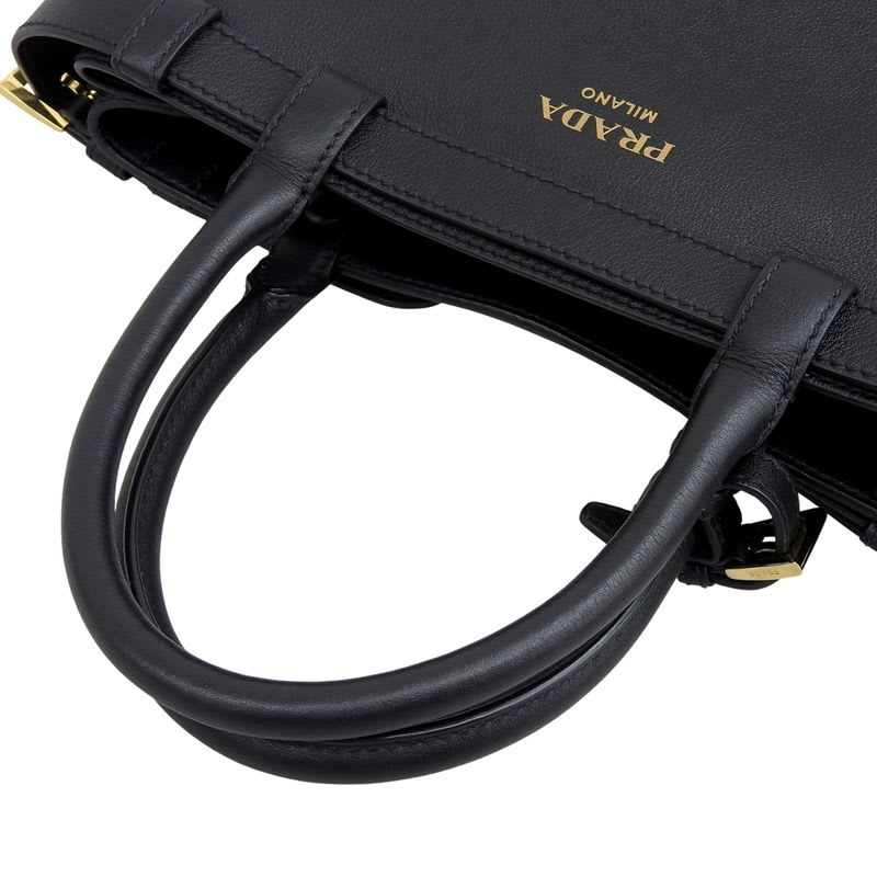 Prada 2-Way Tote Buckle Small Shoulder Bag