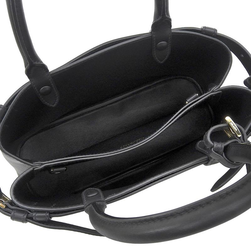 Prada 2-Way Tote Buckle Small Shoulder Bag