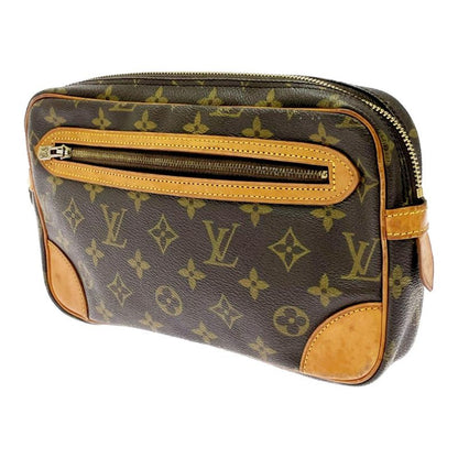 Louis Vuitton M51825 Monogram PVC Marly Dragonne GM Second Bag Brown 530153