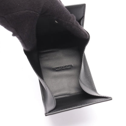 Bottega Veneta Bottega Veneta Coin Case Cassette Intrecciato Black Leather