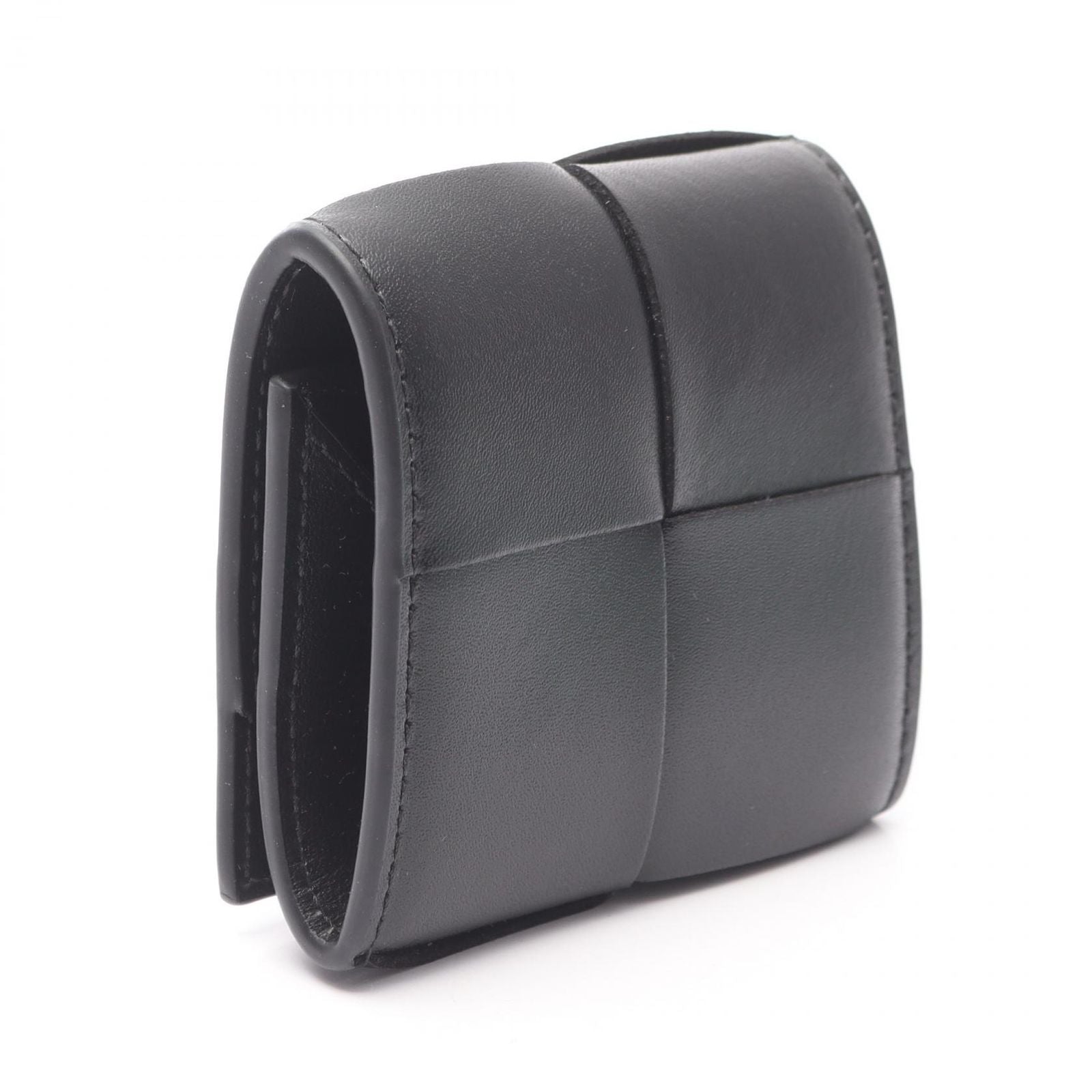 Bottega Veneta Bottega Veneta Coin Case Cassette Intrecciato Black Leather