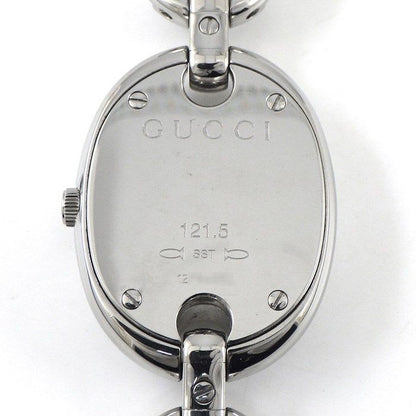 Gucci Watch Marina 121.5 Mirror Surface Dial Oval Link Bracelet