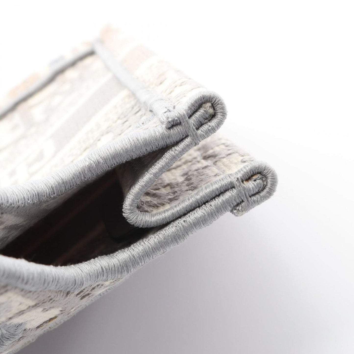 Dior Handbag Book Tote Mini Gray Canvas Book Tote Mini Ladies B