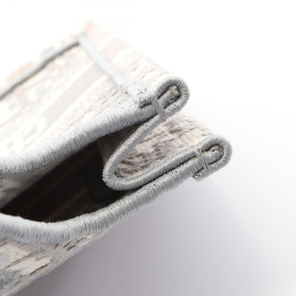 Dior Handbag Book Tote Mini Gray Canvas Book Tote Mini Ladies B