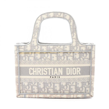 Dior Handbag Book Tote Mini Gray Canvas Book Tote Mini Ladies B