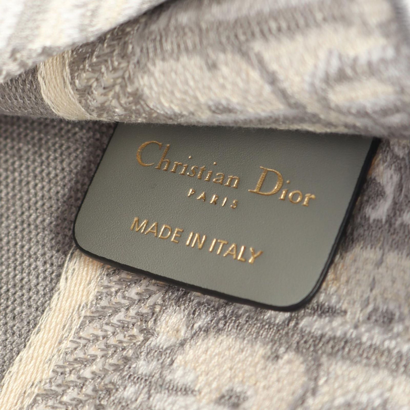 Dior Handbag Book Tote Mini Gray Canvas Book Tote Mini Ladies B