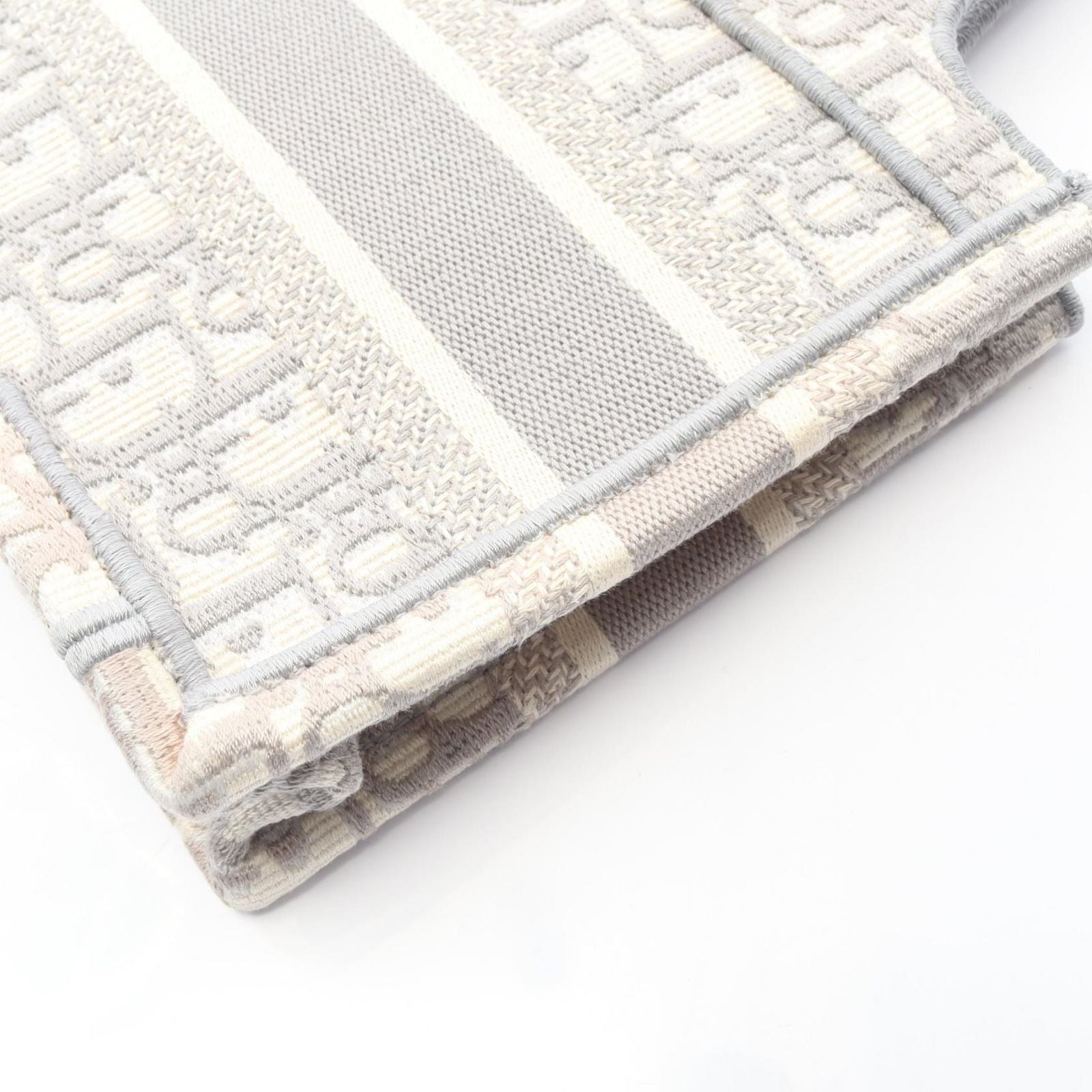 Dior Handbag Book Tote Mini Gray Canvas Book Tote Mini Ladies B