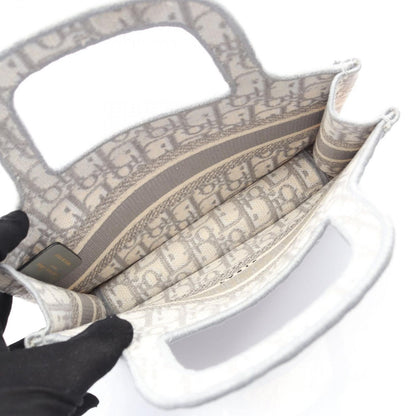 Dior Handbag Book Tote Mini Gray Canvas Book Tote Mini Ladies B