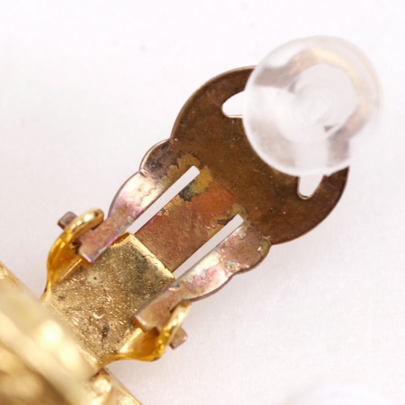 Chanel Coco Mark Vintage Gold Plated 93p Ladies 23.8g Earring