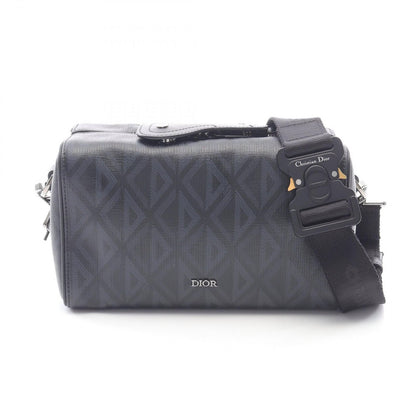 Dior Shoulder Bag CD Diamond Rango 22 1adpo249cdp Black PVC Coated Canvas