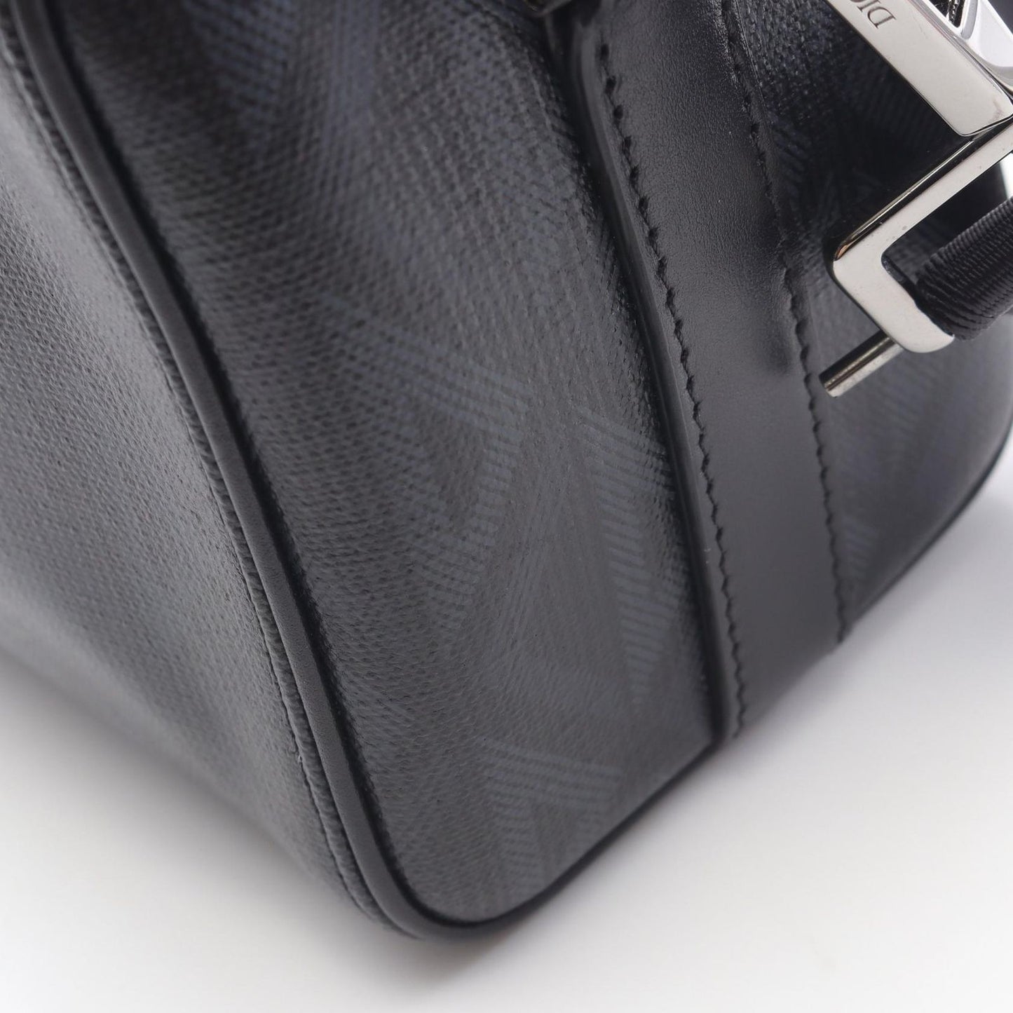 Dior Shoulder Bag CD Diamond Rango 22 1adpo249cdp Black PVC Coated Canvas