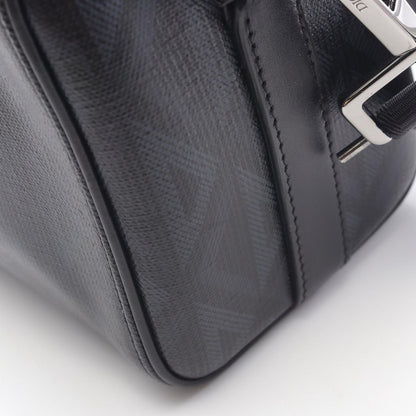 Dior Shoulder Bag CD Diamond Rango 22 1adpo249cdp Black PVC Coated Canvas