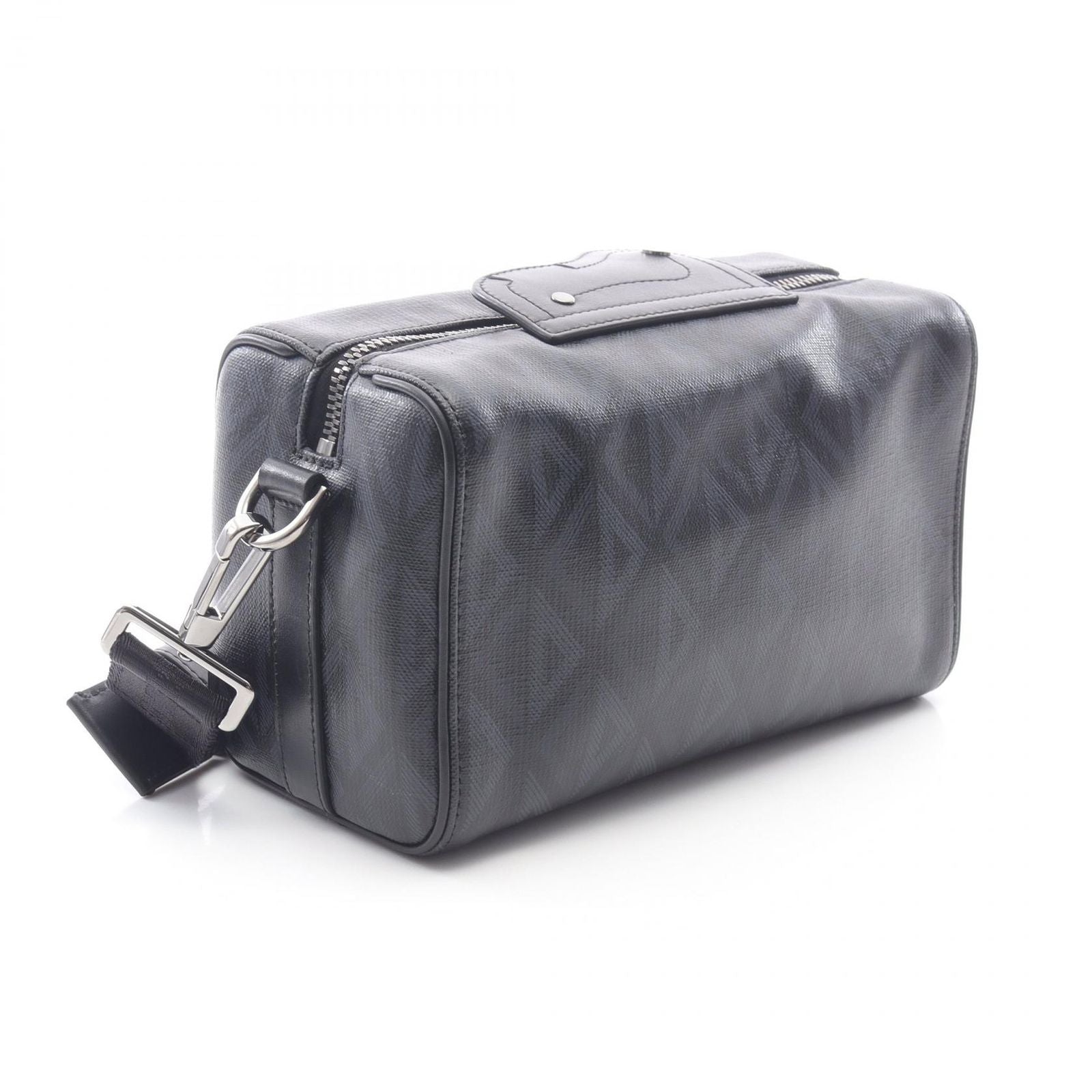 Dior Shoulder Bag CD Diamond Rango 22 1adpo249cdp Black PVC Coated Canvas