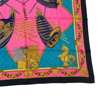 Hermes Scarf Silk Carre 90 LES BISS ONE Devenise The Sailor Of Venice Multicolor