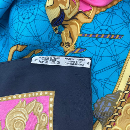Hermes Scarf Silk Carre 90 LES BISS ONE Devenise The Sailor Of Venice Multicolor