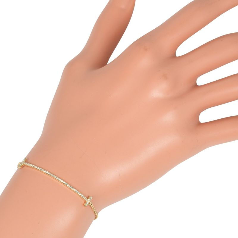 Tiffany & Co T Smile Small Arm Circumference ~ 16cm (6.30in) 18k