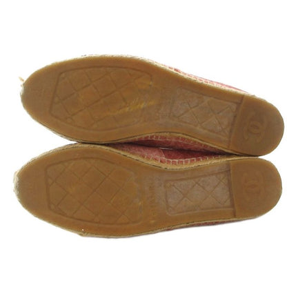 Chanel Coco Marc Espadrilles Slip-on Shoes Pile Floral Pink JS - GY18