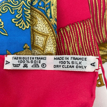 Hermes Carre 90 Scarf Silk Saber Decorative Bag Poste Et Cavalerie Red