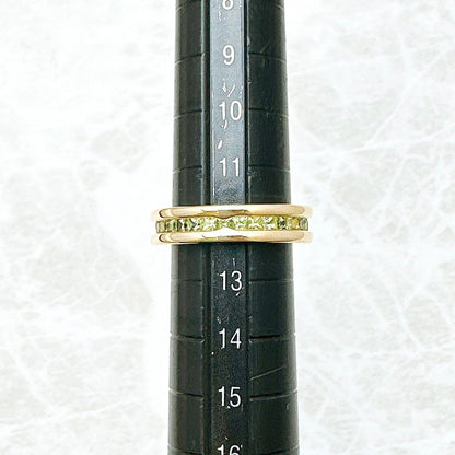 Bvlgari B-Zero1 Peridot Yellow Gold Ring 52 Approximately