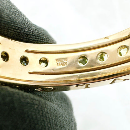 Bvlgari B-Zero1 Peridot Yellow Gold Ring 52 Approximately